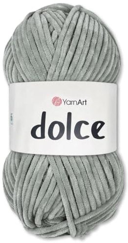 Frida's Wollhaus YarnArt 100 g Dolce Chenille Wolle Garn Stricken Häkeln Amigurumi 64 Farben (782 | Silbergrau)