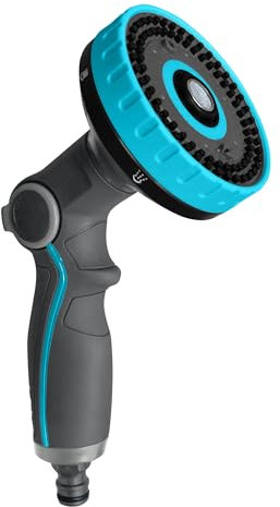 Jardibric - Pistola da irrigazione a 6 getti con grilletto 3 in 1: controllo al pollice, testa larga per irrigazione versatile e precisa