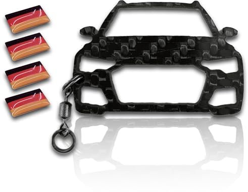 FORTILLO Handgemachte Schlüsselanhänger kompatibel mit A6 (2018+ S6 A6 C8)