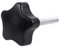 Ggnaxivs Tornillos de M8 X 40 Mm Cabeza de Estrella Tornillo de Ala Perilla de SujecióN Manija Negra