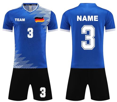 Topassion Custom Football Jersey Kids Deutschland Trikot Em 2024 Shorts Trikot Set Em Fanartikel Fussball Trikot T Shirt Personalisiert Herren Trikots & Shirts Personalisiertes Trikot Kinder