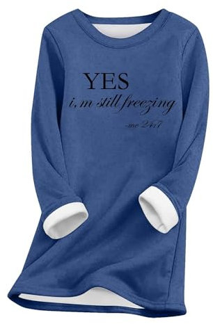 HOOUDO Sale Angebote Sale Angebote Sweatshirt für Damen, Winter, warm, gefüttert, Rundhalsausschnitt, Pullover, Loungewear, Tunika-Tops Kleidung Teenager Mädchen Oversize P Sale Angebote Bestellung