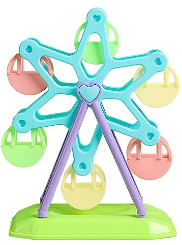 Lerpwige Grande roue pour oiseaux - Jouet pour perroquets - Jouet pour perruches - Distributeur de nourriture pour perruches