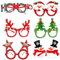 KOLZEMV 6 Stück Weihnachtsbrille Lustige Brille Glitzernde Party Gläser Rahmen Weihnachten Foto Requisiten Kreative Weihnachtsgläser Nette Partybrille für Weihnachtenskostüm deko Partydekoration