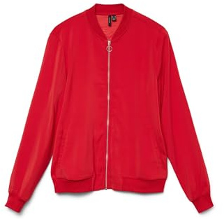 VERO MODA Damen Vmcoco L/S Bomber Ga Noos, Ribbon Red, x_s