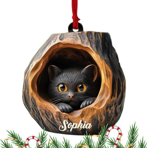 Animal Christmas Tree Decorations, Animal Ornament Christmas Ornaments, Animal Christmas Tree Ornaments, Koala Monkey Cat Home Decor, 2D Acrylic Holiday Ornament, Christmas Tree Ornaments