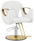 Physa Fauteuil de Coiffure Blanc avec Repose-Pieds Hauteur 53-64 cm 180 kg - Fauteuil de Salon de Coiffure Siège de Coiffure Chaise de Coiffure