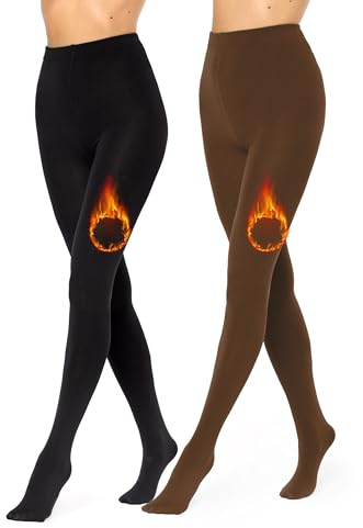 Merry Style Thermo Strumpfhose Damen Winter gefütterte Strumpfhose wärme Tights Thermostrumpfhose Strumpfhosen Damen Winter Thermo Leggings Outdoor MS-ATX-442