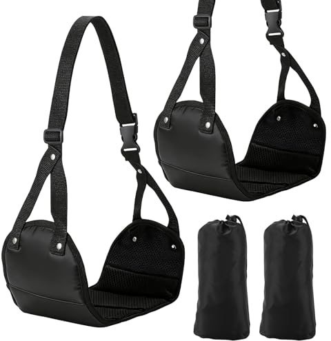 Lot de 2 Hamac Pied Avion Portable pour Voyage,Repose-Pieds pour Avion Accessoire Voyage Offre une Détente et un Confort pour les Longs Vols