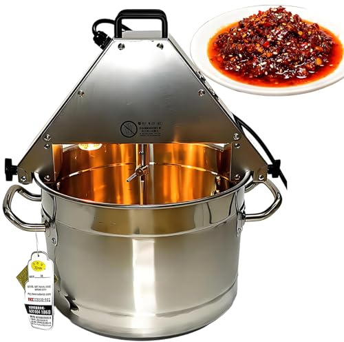 vnmudzeo Olla Mezcladora EléCtrica Comercial para Alimentos, Entrada De AlimentacióN Grande De 132 Mm, 28 Galones (106 litros), Ideal para Preparar Salsas Picantes 201Material