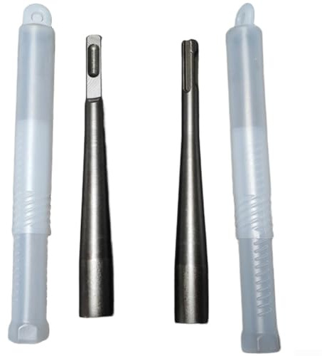 Expansion Bolt Concave Head Hammer Bit, Square & Round Shank Impacts Punch Tool for Manual or Electric Hammer, Threaded Nail Driver and Anchor Bolt