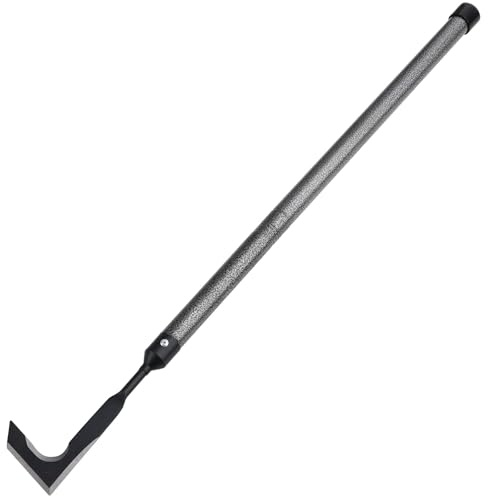 Weed Remover & Joint Scraper, Crack Weeder with 110cm Long Handle, Double-Sided Manganese Steel Blade, L-Shaped Patio Weeder for Removing Moss & Weeds from Paving, Driveways & Decking