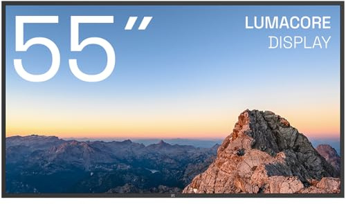 SPC LUMACORE DISPLAY 55 - Schermo 4K UHD | Display sale riunioni e segnaletica digitale | WiFi, BT, HDMI, uscita audio, 2 altoparlanti, VESA | Android OS | Luminosità 500 cd/m² e utilizzo 24/7