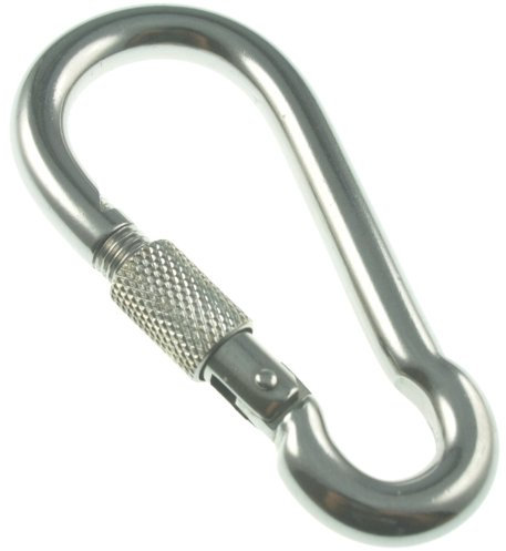 ARBO-INOX Karabiner Karabinerhaken verschraubbar Edelstahl A4 6mm
