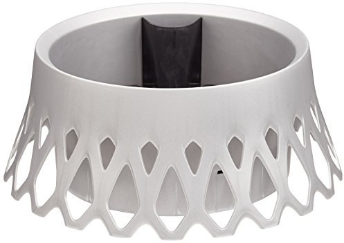 Plastia Décoratif/Irrigation Bol Roseta Diamètre 40 cm, Argent