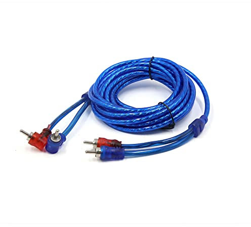 Sourcingmap 14.7 ft Length Shielded RCA Stereo Audio Interconnect Cable for Car