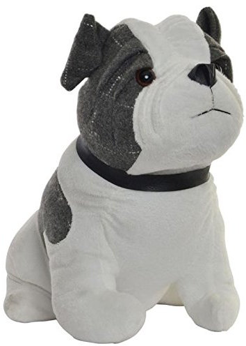 Cale Porte bloque porte Chien Bouledogue (Gris)