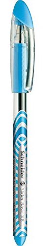 Schneider 3 Stück Kugelschreiber Slider Basic pte Extra Large hellblau