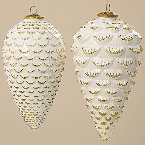 BOLTZE Hänger Zapfen Baumschmuck Glas H 26 cm Stückpreis