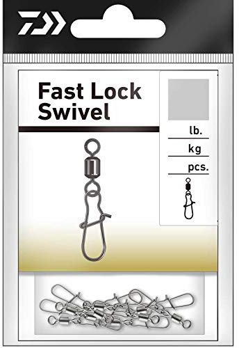 DAIWA Fast Lock Swivel 10 STK Karabiner mit Wirbel 14905-402
