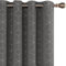 Deconovo 1 Paar Verdunkelungsvorhänge mit Ösen 228 cm Diamant Wärmeisolierend Kinderzimmer 140 x 228 cm (Breite x Länge) Grau