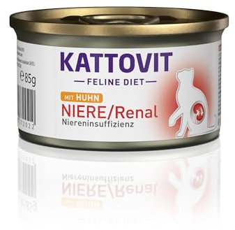 Kattovit Feline Diet Niere/Renal Huhn, 85 g - 12 stück