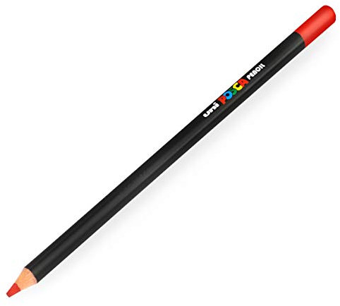 Uni Posca Farbstift – Professioneller Öl- und Wachs-Farbstift – KPE-200 – Rot (15) – 1 Stück