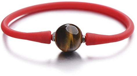 Hand Armband Armreif Armkette Damen Mode 14Mm Naturstein Silikon Armband Schmuck Unisex Paar Armbänder Für Frauen Männer
