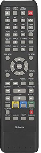 ALLIMITY SE-R0274 Fernbedienung Ersetzen für Toshiba HDD DVD Recorder RD-XV47KB RD-XV47KE RD-XV47KF RD-XV47KTE RDXV47KB RDXV47KE RDXV47KF RDXV47KTE