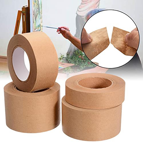 1 rouleau de papier kraft gommé de 30 m de ruban de papier de masquage adhésif brun pour le scellement de boîtes outils d'emballage de ruban de papier kraft - 47 mm x 30 m