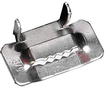 Seababyhouse 100pcs 3/4 Breite Ear-Lokt Buckles Rohrschelle Wing Seal Zum Umreifen mit Bändern Edelstahl 304
