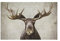 AIVYNA Schwarz Weiß Elch Hirsch Wald Landschaft Leinwand Bild Moderne Poster Kunstdrucke Wandbild Wand Bilder Wohnzimmer Schlafzimmer Dekoration Rahmenlos 60×90cm