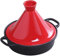 Casserole Plats à tajine en Fonte 20 cm, marmite à tajine avec Base en Fonte émaillée et Couvercle en Forme de cône