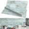 BeNice Marble Self Adhesive Wall Tiles Subway Tiles,Sticky Wall Tiles Stickers Splashback Tiles for Kitchen Bathroom Individual Tiles Large(16tiles,Blue)