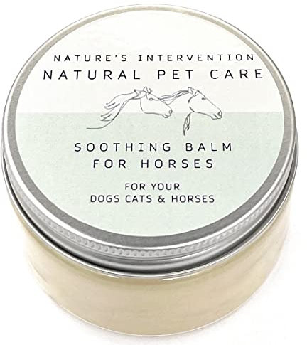 NATURE'S INTERVENTION 100% Naturel BAUME APAISANT Chevaux - Neem, Calendula & Romarin - 100 g de NIP. Hydrate, Apaise, Soulage Les Démangeaisons. Bénéfique Peaux Sèches et Sabots.