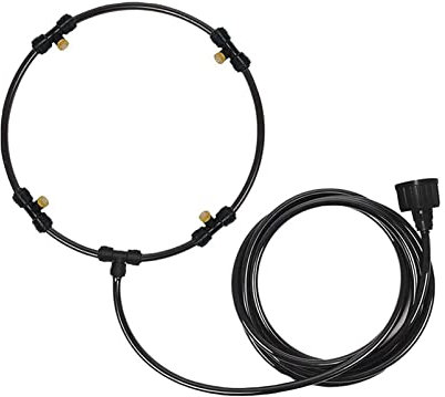 Milageto di nebulizzazione del Ventilatore per Patio Esterno, nebulizzatore per Ventilatore Esterno per Sistema di Raffreddamento, Tubo Flessibile per, 12 Pollici