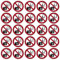 Aufkleber Verbot „Fotografieren mit Handy und Kamera verboten“ Schild Folie | Variante wählbar Made in Germany, Größen Name: 100 Stück 3x3cm