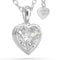 SERASAR Halskette Damen Schmuck 925 Sterling Silber 18 Karat Gold Kette Frauen Herz mit Anhänger Mädchen Gravur Geburtstagsgeschenk für