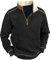 KONG JIMFAN Sweatjacke Herren Warmes Herbst-Sweatshirt Baggy Hoodie Herren Kapuzenpullover Herren 3D Hoodie Herren Shirts Sweatshirt Herren Männer Langarm(Black,4XL)