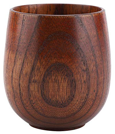 Chope à Bière En Bois, Tasse à Boire En Bois Classique Rétro Faite à la Main Pour Thé, Lait, Eau Juteuse (6,5 X 7,5 Cm)