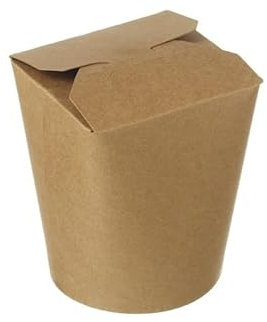Asia Foodbox - Nudelbox - Asian Food - Wok to go Becher - Braun - Lunchbox - Essensbox - Mahlzeit - take away - 100 Stück, 26oz - 750ml