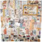 Zepitniy 200 Piezas Vintage Stickers Scrapbooking 120 Papel para Manualidades 80 Pegatinas Washi Bullet Journal Sticker Vintage Scrapbook Stickers Pegatina Materiales para DIY Scrapbook