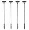 Lumisky Lote de 4 balizas solares para plantar blanco cálido, 4 x LUCENTY H76 cm