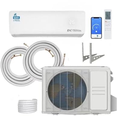 18000 BTU Air Conditioner Wall Split Wi Fi 5 In 1 Air Cooler Heater Dehumidifier Air Purifier Fan With Heat Pump Remote Control 5.1 kW A++ Rating 2 Pipes and Installation Kit Included New