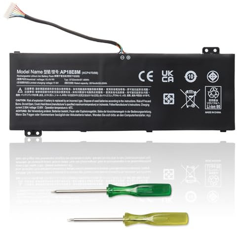 AP18E7M AP18E8M Batterie pour Acer Predator Helios 300 PH315-52 PH315-53 PH317-53 Predator Triton 300 PT315-51 Nitro 5 AN517-52 AN517-51 AN515-54 AN515-44 AN515-43 Aspire 7 A715-74G Nitro 7 AN715-51