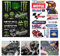 Adesivi Monster Energy due Tipi di Adesivi Monster Energy Sono Adatti per Motociclette, Valigie, Chitarre, ecc. Adesivo Moto Sticker Macchina Bellissimo e di Bell'aspetto Adesivi per Moto Adesivi