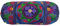 Original Kikan Nackenrolle, Baumwolle, Boho-Kissenbezug, rund, zylinderförmig, für Yoga, Meditation, bestickt, für Rücken, Nacken, 46 x 18 cm, Marineblau