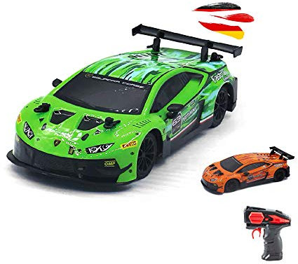 RC ferngesteuertes Auto im offiziell lizenziertem Design, Kompatibel mit Lamborghini Huracan GT3, Modell-Maßstab 1:24, Lizenz-Fahrzeug, Modell bis zu 10 km/h, Spielzeug für Kinder und Erwachsene