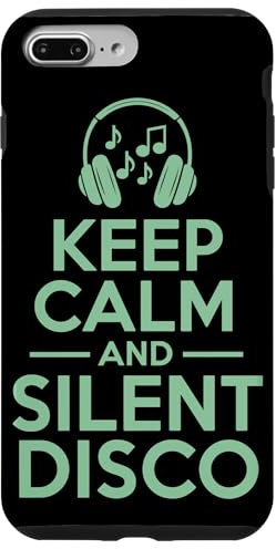 Carcasa para iPhone 7 Plus/8 Plus Silent Disco Party Auriculares inalámbricos Dance Vibes Tee