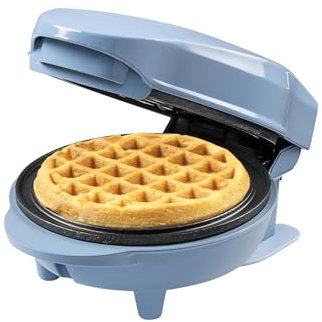 Bestron AMW500BBS Mini Waffle Maker, Alloy Steel, Blue